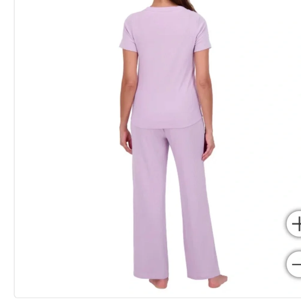 Live 2 Lounge Light Purple Pajama 4 Piece Set for Women Size Small - Picture 5 of 11